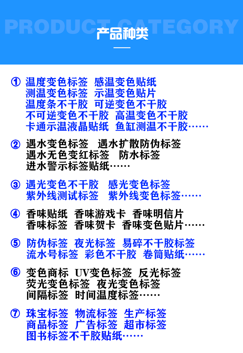 可重復使用的溫度變色標簽